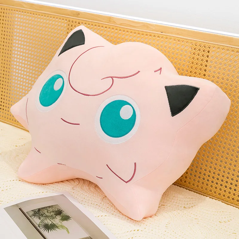 

40/75cm Jigglypuff Pillow Pokemon Plush Toys Anime Doll Cartoon Cushion Large Pokémon Plushie Kawaii Stuffed Gift for Kids Xmas