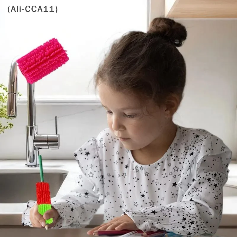 

Funy Colorful Silicone Pen Holder Writing Tool Squeeze Toy Furry Pencil Grasp Writing Decompress Aid Grip Stationery