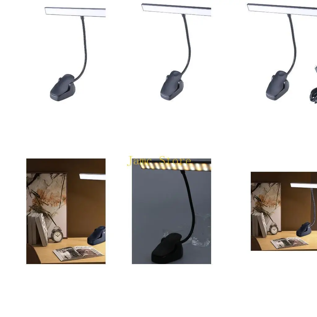 

LX0B Adjustable LED Clamp Desk Light with Touch and 3 Lighting Color for Home Office Reading Studying