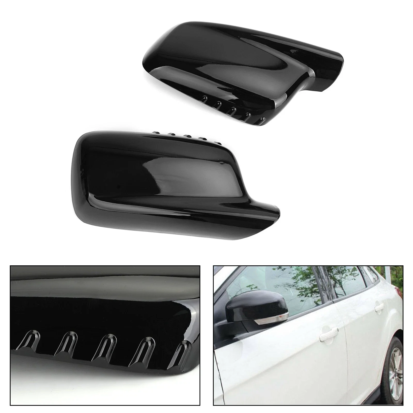 For BMW E46 E65 E66 E67 2001 2002 2003 2004 2005 2006 760Li 730Li 740Li 1 Pair Car Rearview Mirror Cover Caps