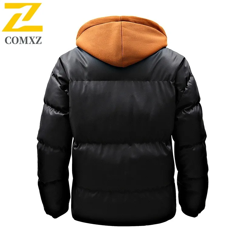 COMXZ الرجال سترة الخبز العصرية الحد الأدنى السفر الترفيه ارتداء مقاومة البرد مريحة الحشو معطف الحياة اليومية الشتاء سترة