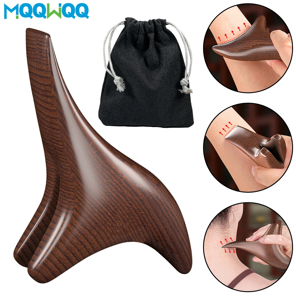 

1 шт. Инструмент для рефлексотерапии, деревянный массажный инструмент для терапии, массажер для головы, шеи, рук, талии, икр, ног и стоп, маленький, но очень полезный инструмент