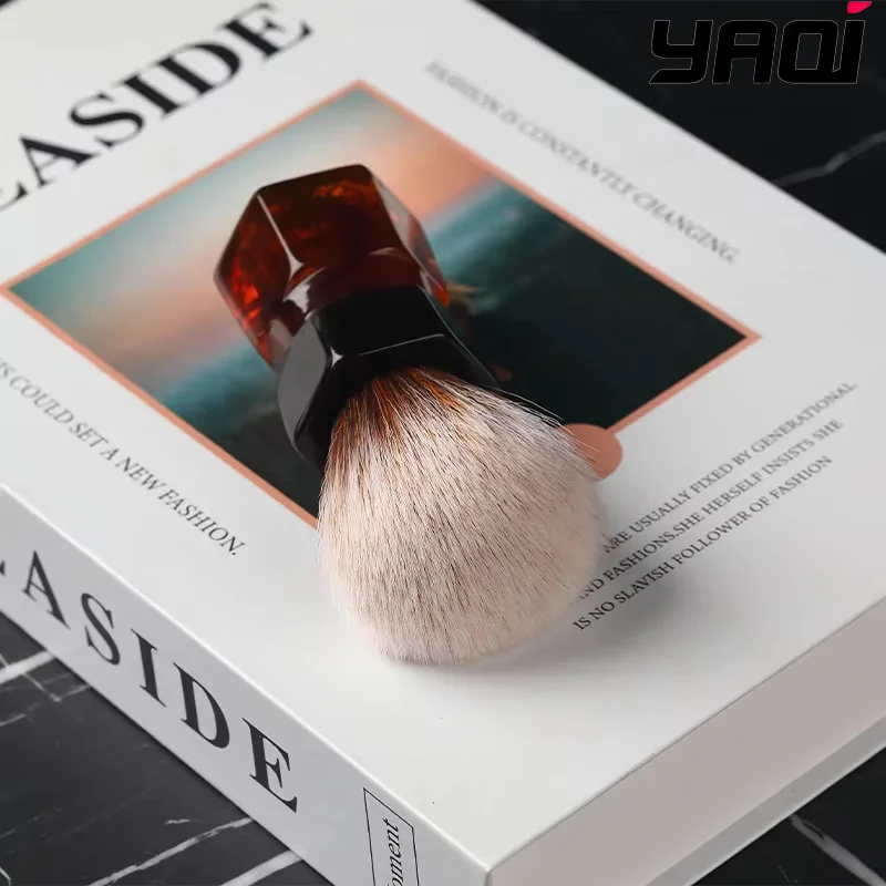 2026 New Arrival！Mens Shaving Brush YAQI 24mm Moka Express Synthetic Hair Barbe For Boyfriend's Gift