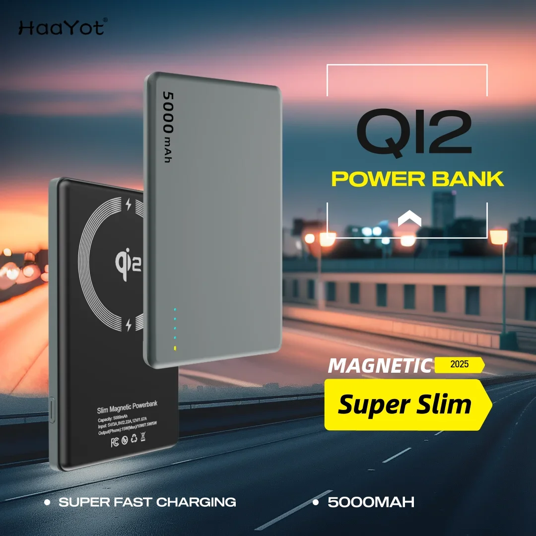 Magnetic Portable Charger,5000mAh Qi2 Certified 15W Wireless Power Bank,20W Fast Charging Battery Pack for iPhone 16/15/14/13