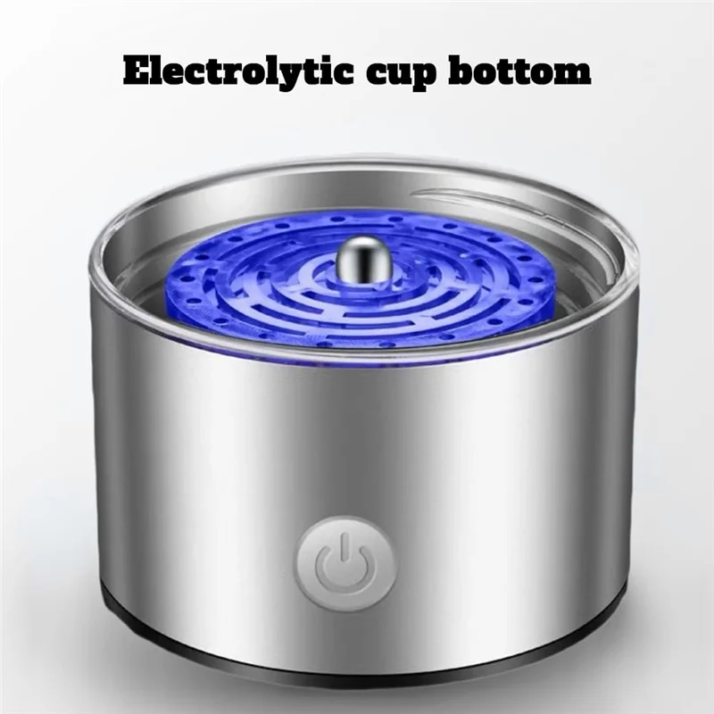 Bouteille d'eau d'hydrogène avancée, Machine ioniseur d'eau Portable Rechargeable avec technologie SPE, pour la maison, le bureau et les voyages argent