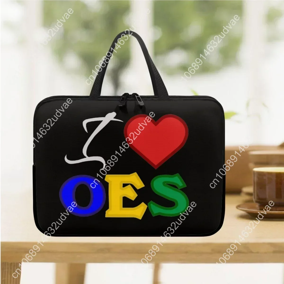 Tablet Bag I Love OES Sistars Order Of Eastern Print Portable Computer Notebook Cover Travel Adult Teens PC Handbags Briefcase