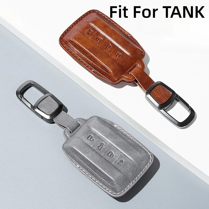 

Fit For TANK 300 New Logo Off-Road Cyber Edition TANK 500 Car Key Card Holder Smart Card Case Suede Protective Shell