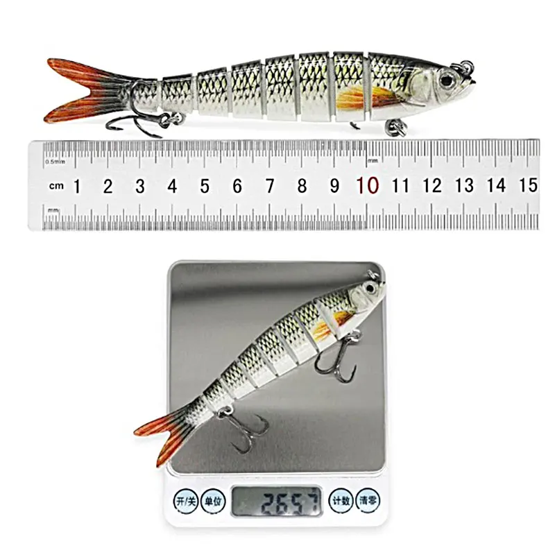 Luya-Bande D'appât Dur Bionique Articulé, Matériel De Pêche, 13.5cm, 26g image 5
