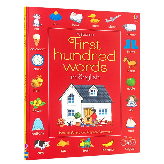 100words First hundred words in English, usborne, Children's books aged 3 4  5 6, English picture book, 9781409596905 - AliExpress