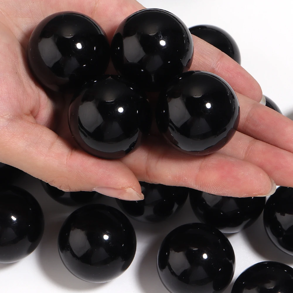 5-1000 Stück 1,5-30 mm schwarze ABS-Imitationsperlen ohne Loch, runde lose Abstandsperlen für die Schmuckherstellung, DIY-Armbänder, Halsketten – Detail 21