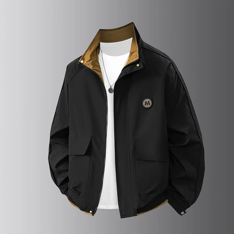 Men's Classic Casual Jacket Heat-Locking Warm Cold-Proof Thickened Autumn Winter Fashionable Simple Design for Men