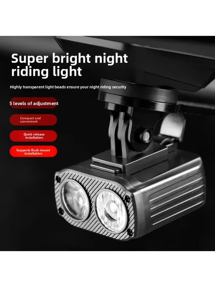 AliExpress NONE 5 Modes Bicycle Front Lamp Type-C Rechangeable Bike Headlamp High Beam Low Beam Bike Handlebar Headlight Bicycle Accessories