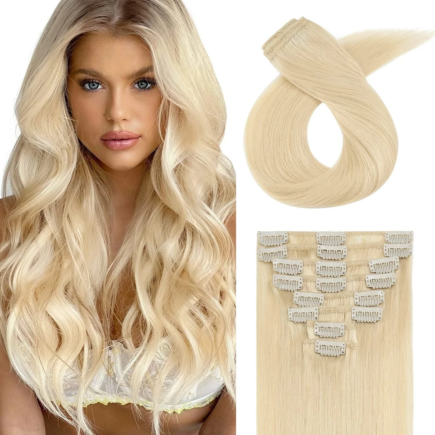 extension-capelli-veri-al-100-con-clip-7-pezzi-12-pollici-lisci-1b-riutilizzabile-facile-da-indossare-aggiunge-volume-per-uso-quotidiano-vendita-all'ingrosso-dropshipping