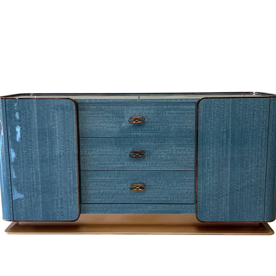 

Solid Wood Sideboard Rear Living Room Entrance Cabinet TV Bench for Bedroom Furniture