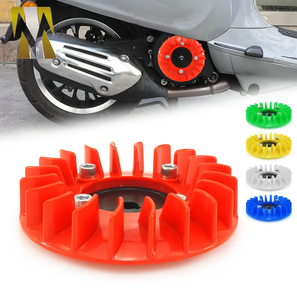 

Motorcycle Scooter Engine Fan Blade Cover Insertion Cover Compatible with VESPA Sprint Primavera 50 150 Accessories