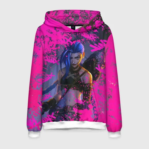 Anime Arcane League Jinx Hoodies 3D Printing Men/Women Cartoon Tracksuit Sweatshirt Long Sleeve Kid Pullover Men's Hoodie