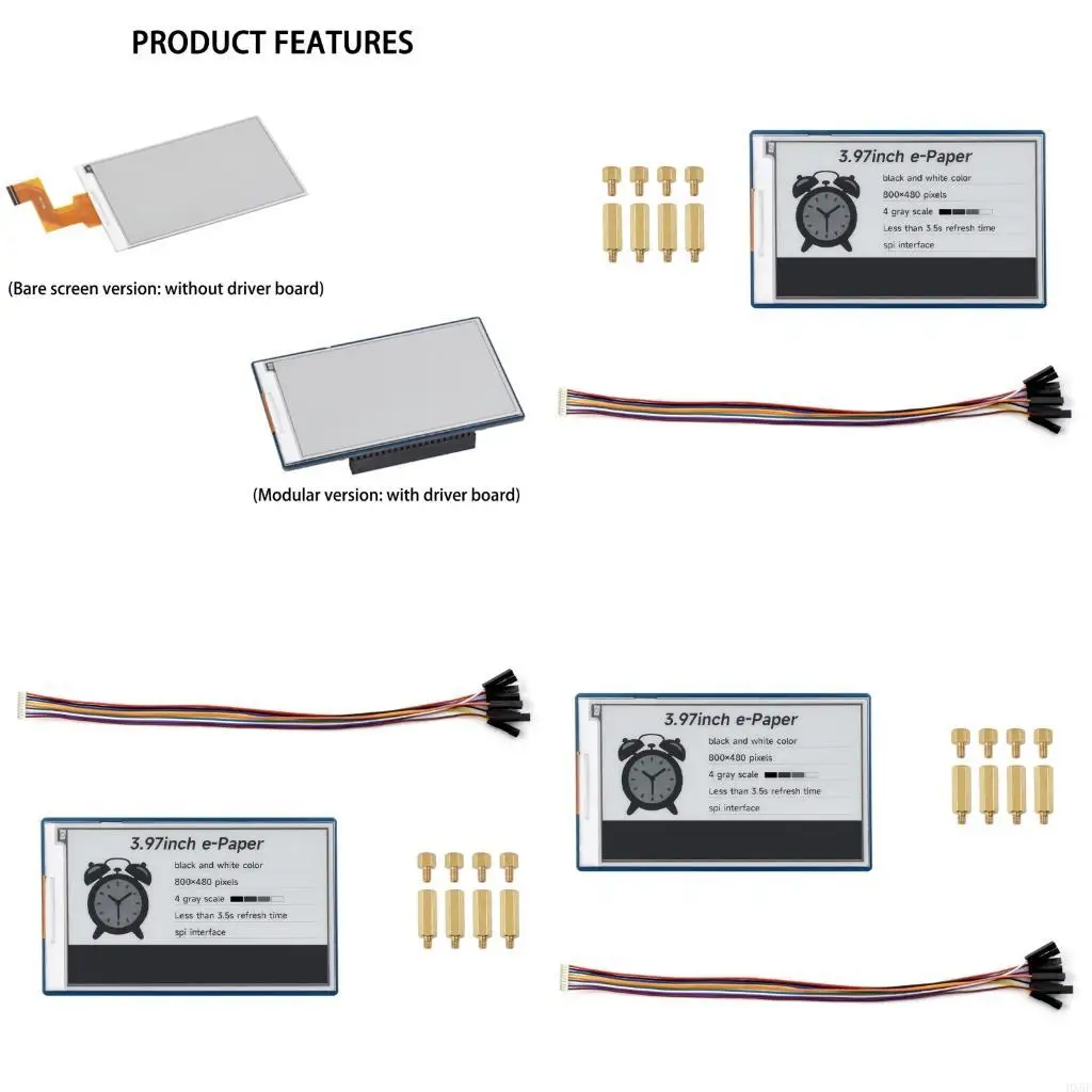 

Black White 3.97in E Paper Display Poard для нескольких платформ разработки HX5E