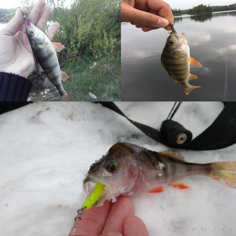 KESFISHING Soft Lures Polaris 42mm Pesca Bass Trout Winter Ice Fishing Injection Salts and Scents Soft Baits - view 6