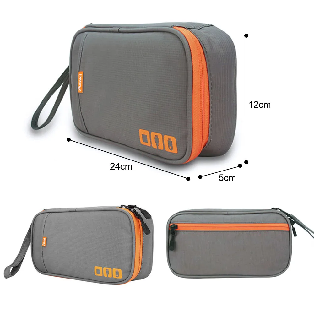 Data cable storage bag, electronic accessory storage bag, office supplies organization bag