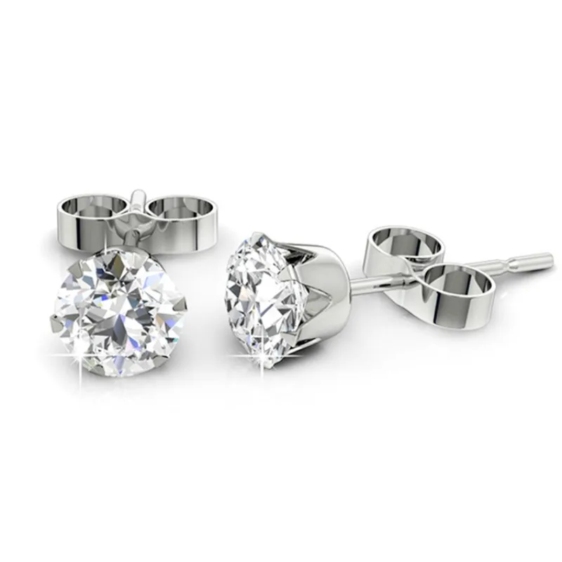 

Daisini классические серьги-гвоздики с кристаллами Swarovski 3/5/7 мм для женщин и девочек, элегантные аксессуары для женщин, вневременные ювелирные изделия