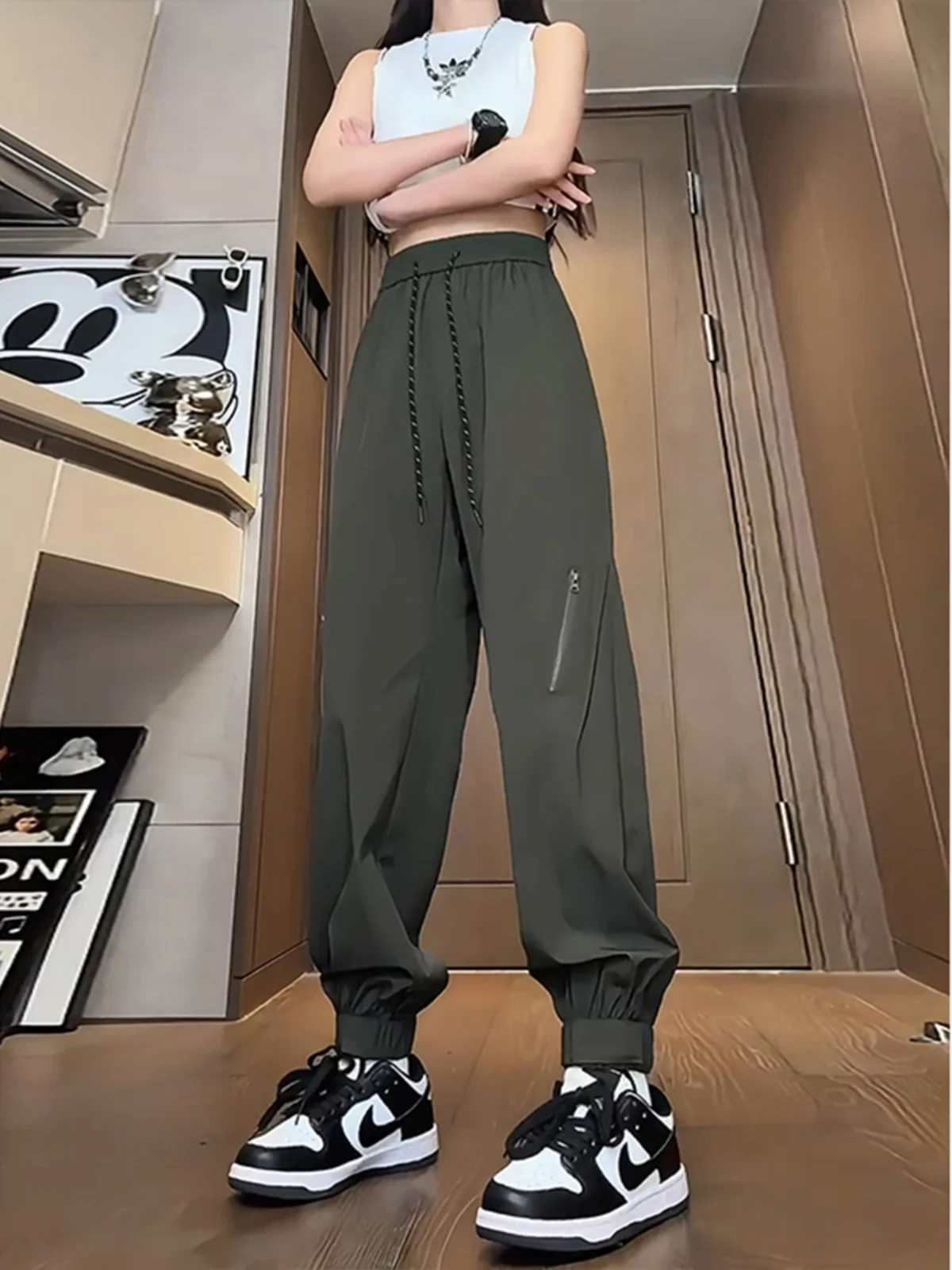 

Qui Dry Camouflage Workwear Trousers Men's Summer Small Size Nine Points Cuffed Magic Tape Outdoor Climbing Pants