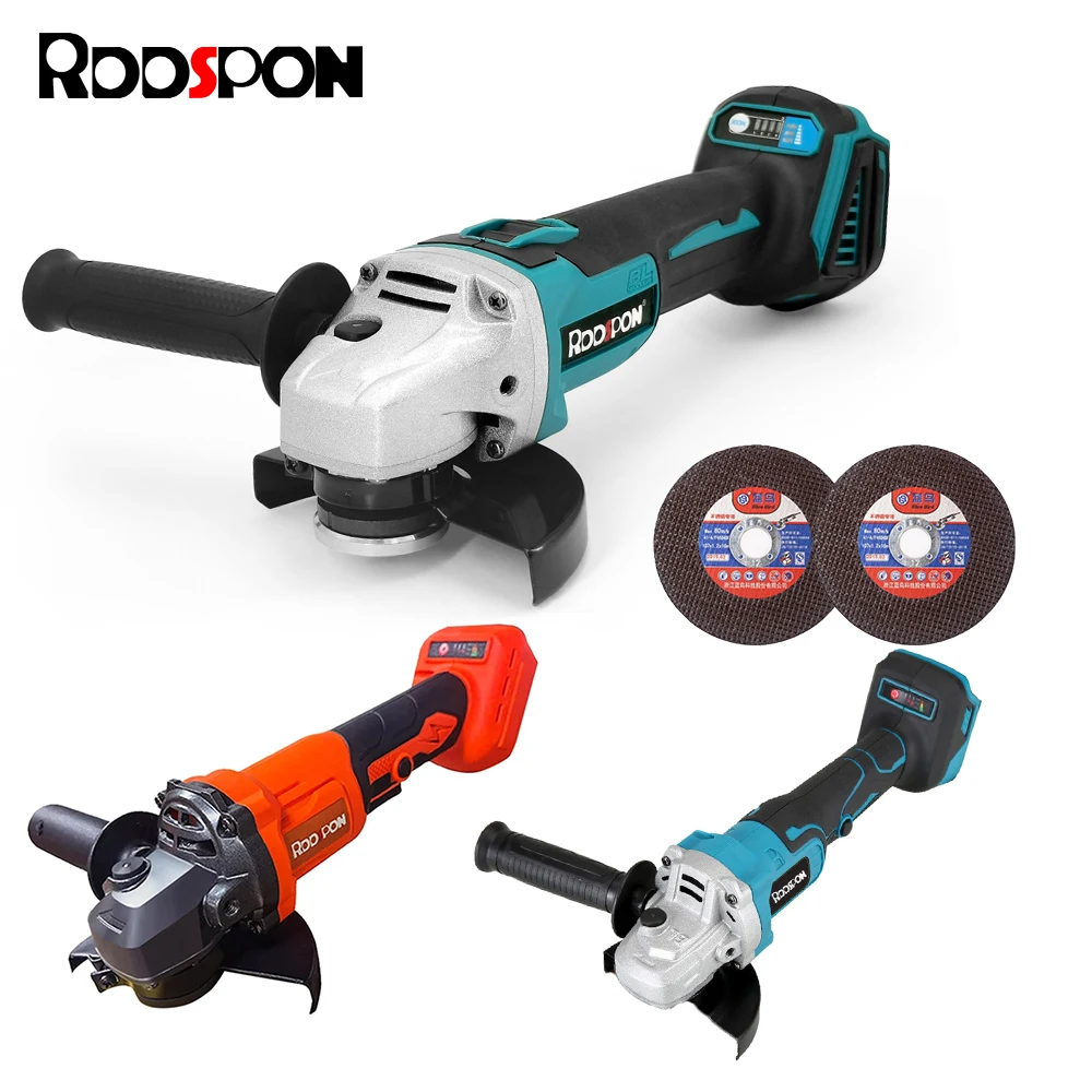 

Cordless Electric Angle Grinder 100mm 125mm Brushless Variable Speed Cutting Polish Power Tool For Makita 18V Lithium Battery