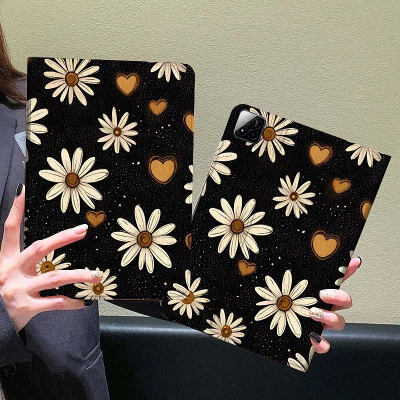 

Flower Love Pattern For Xiaomi Redmi Mi Pad 5 6 6s 7 SE Pro Max Ultra 12.4 12.5 14 inch Tablet Case