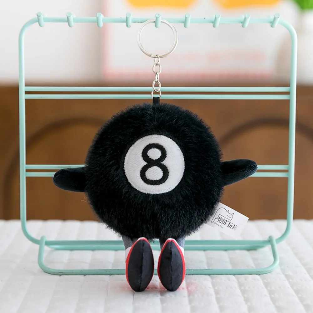 New Rugby Billiards Football Cute with Feet Keychain Creative Smiling Face Expression Children's Dolls Birthday Gifts