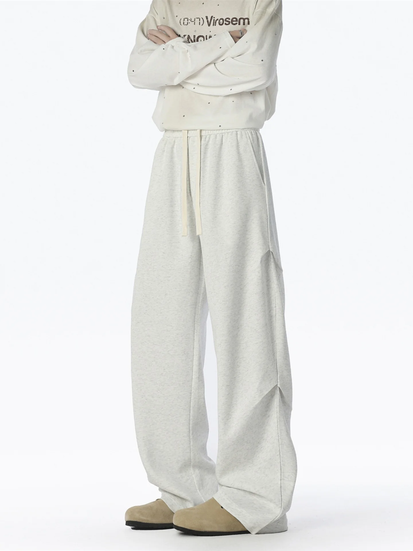 

Men's Casual Loose Fit Cargo Pants Autumn Wear Durable Straight Leg Trousers with kets American Sle Sweatpants