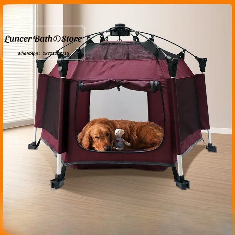 Pet tent four seasons universal cat and dog cabin summer outdoor breathable foldable pet house dog tent