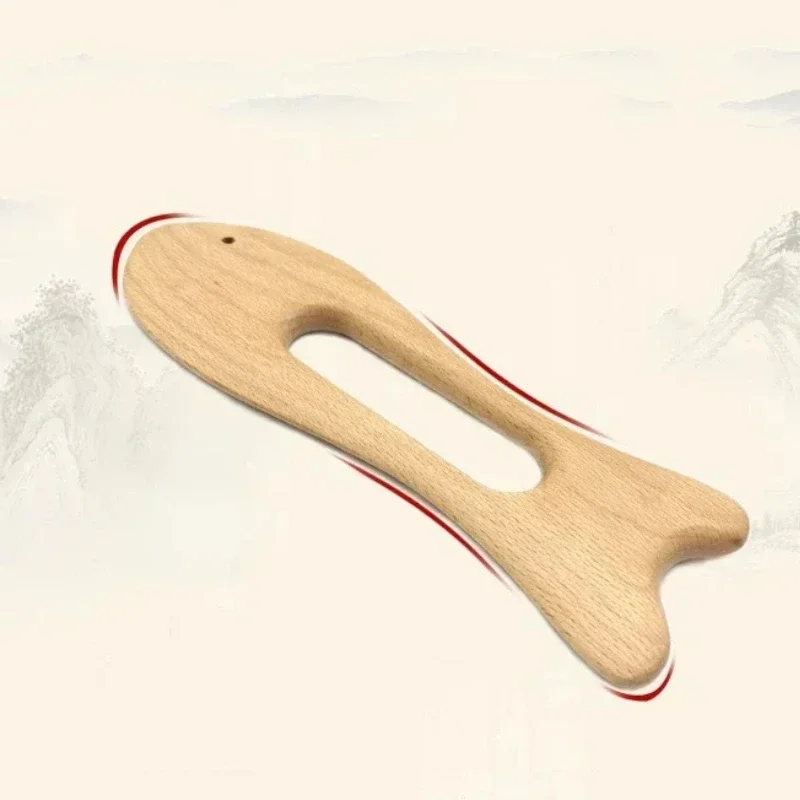 Beech Wood Therapy Gua Sha Massage Tools Lymphatic Drainage Tool Scraping Board Guasha Tool for Body Shaping Neck Back Scraper