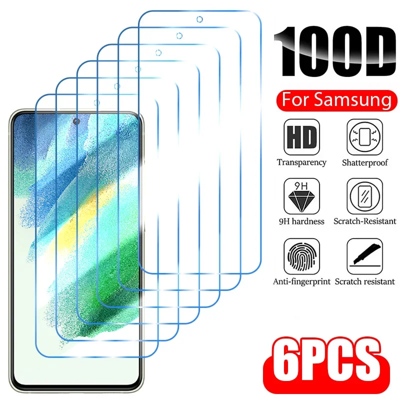 

6PCS Tempered Glass for Samsung A54 A13 A34 A12 A53 A14 A71 A52 A23 Screen Protector for Samsung A70 A51 A32 A73 A50 A33 A22 5G