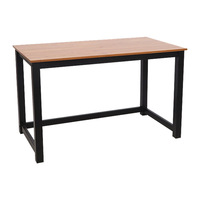 Steel and wood desk staff table simple desk computer table household panel computer