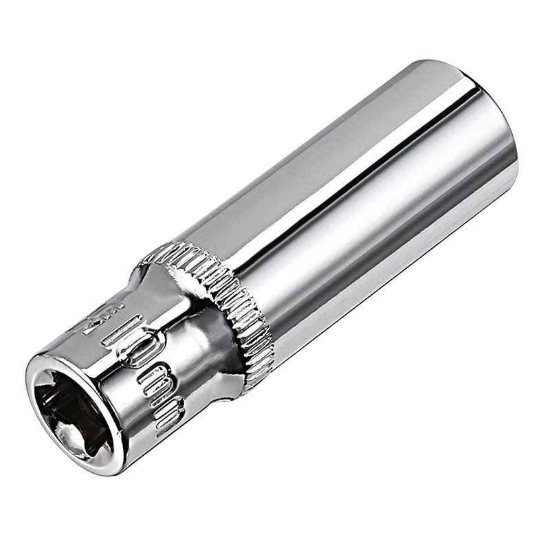 Imagem -03 - Uxcell Peças 6.35 Mm1 Polegada Drive Soquete Profundo de Pontos 10 mm Cr-v para Faça Você Mesmo Reparação Automotiva