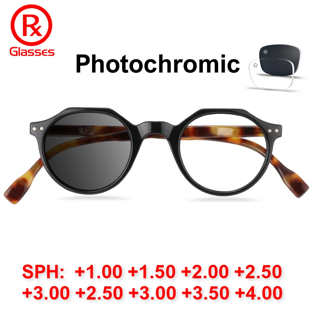 

Photochromic Reading Glasses Women Men Computer Glasses Presbyopia Eyeglasses Unisex Small Eyewear +1.0 +1.5 +2.0 +2.5 +3.0 +3.5