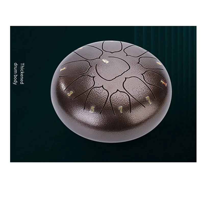 

ABME 10-Inch 11-Tone Outdoor Rain Drum, Garden Rain Drum, Rain Chakra Drum, Ethereal Drum, Hand Drum