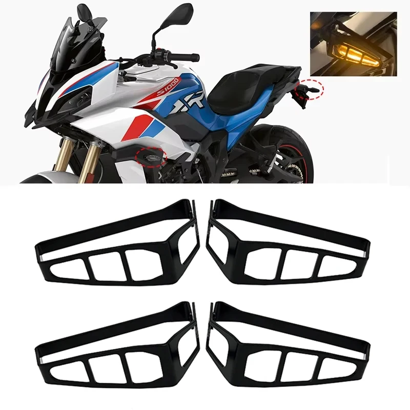 

Fit For BMW S1000XR S1000 XR S 1000XR 2020 2021 2022 2023 Motorcycle Front Rear Turn Signal LED Light Protection Cover Shield