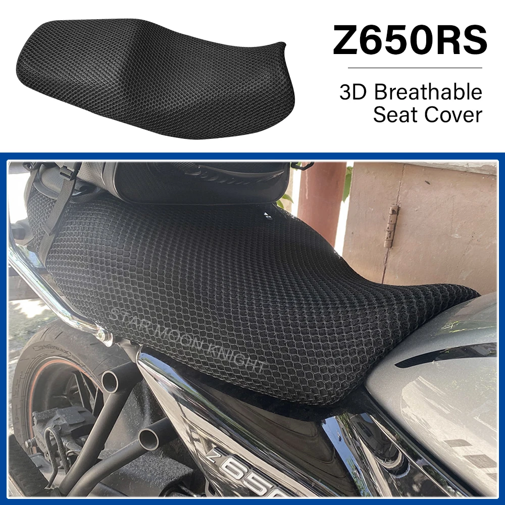 Motorcycle Anti-Slip 3D Mesh Fabric Protecting Cushion Seat Cover For Kawasaki Z650RS Z 650 RS 2022 -  Accessories