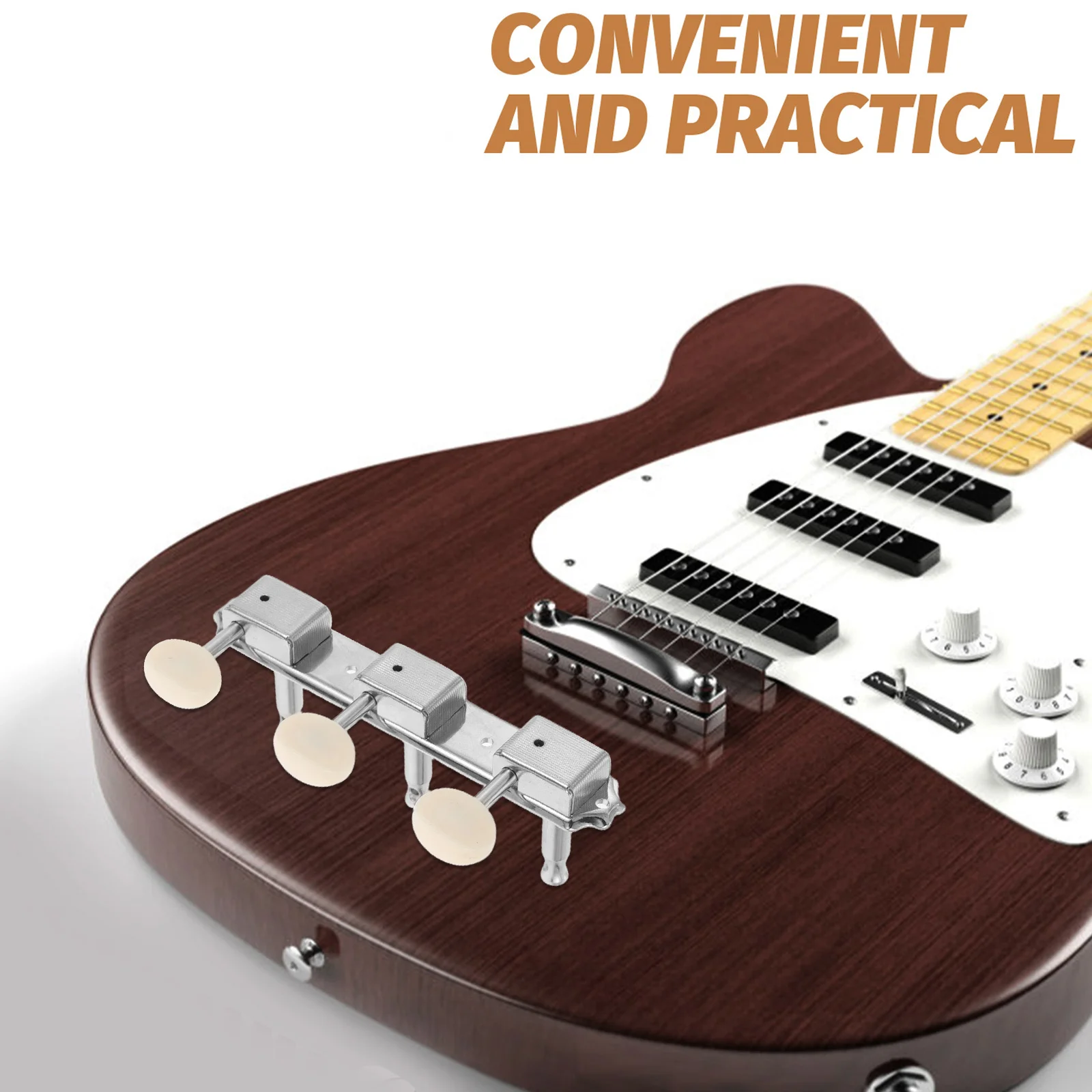 

1Pair Electric Guitar Vintage Tuning Knobs Metal 3 Left 3 Right Guitar Tuner Pegs Accessories Tuning Peg Machine Head