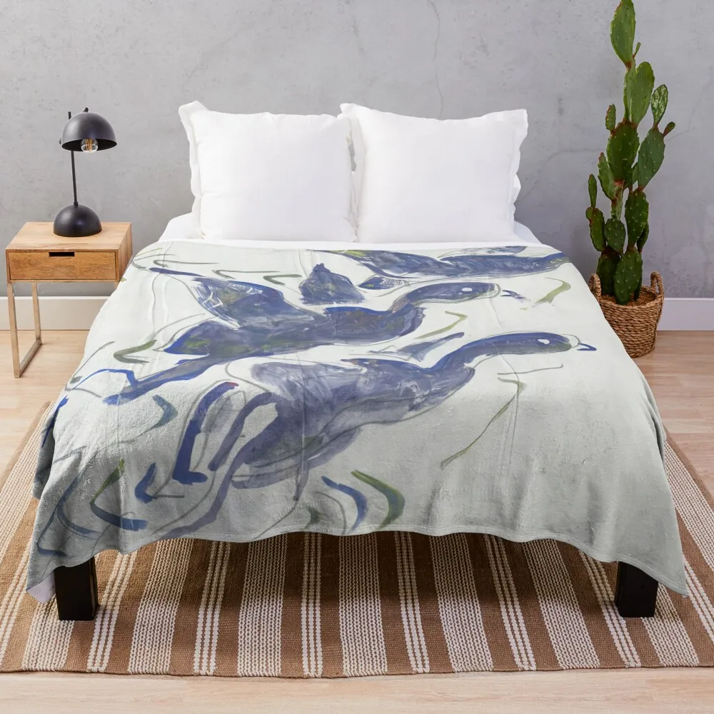 

Walter Anderson - Lifting Off Throw Blanket Fluffy Cozy Throw Blanket for Home Decor
