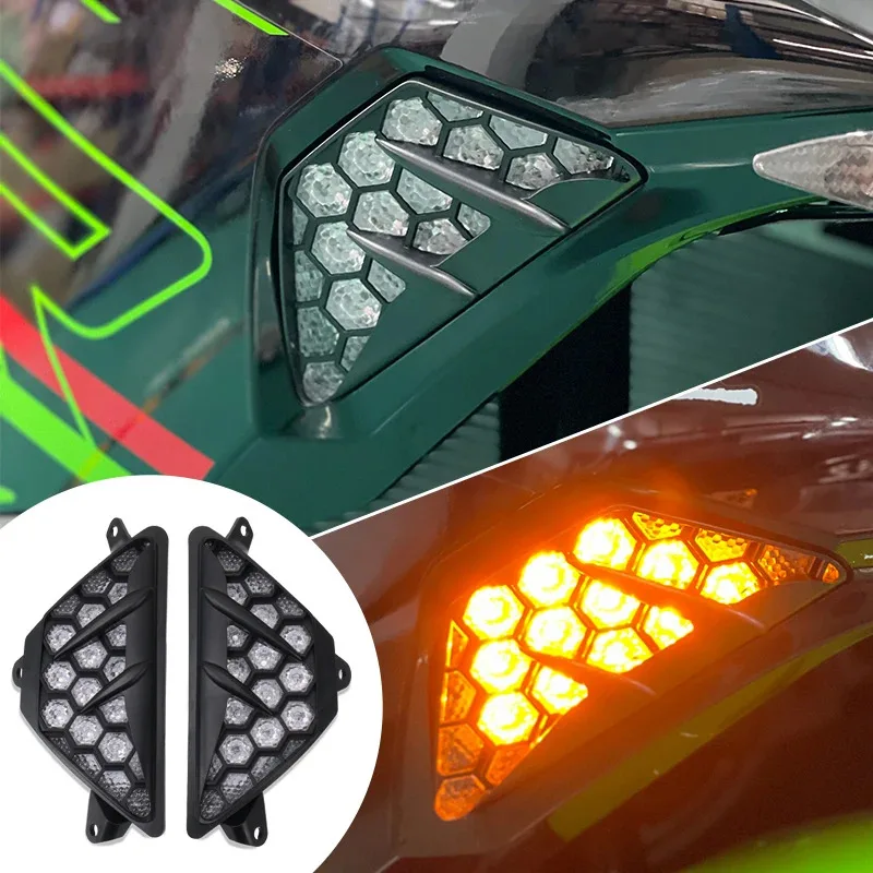 

Motorcycle Accessory Front Turn Signal Lamp LED Flasher Light For ZX-4RR ZX4R ZX-4R ZX4RR 2023-2025