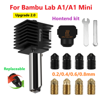 Upgrade 2.0 Hotend For Bambu Lab A1 Nozzle Bambu Lab A1 Mini Nozzle Kit Brass Hardened Steel Nozzle For Bambulab A1 V2 Hotend