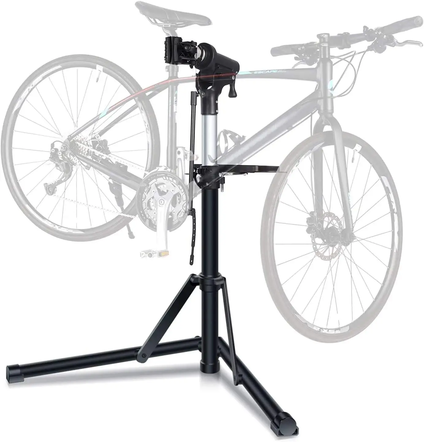 Bike Repair Stand: Height Adjustable Bike Work Stand with Magnetic Tool Tray - 360° Rotatable Bicycle Stand with Multiple Quick