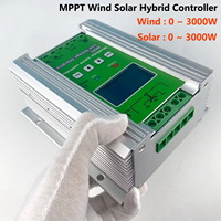 12V 24V 48V 3000W 4KW 2KW 5KW Hybrid Wind Solar Charge Controller MPPT Battery Equalizer 80A For Lifepo4 Lithium other Battery