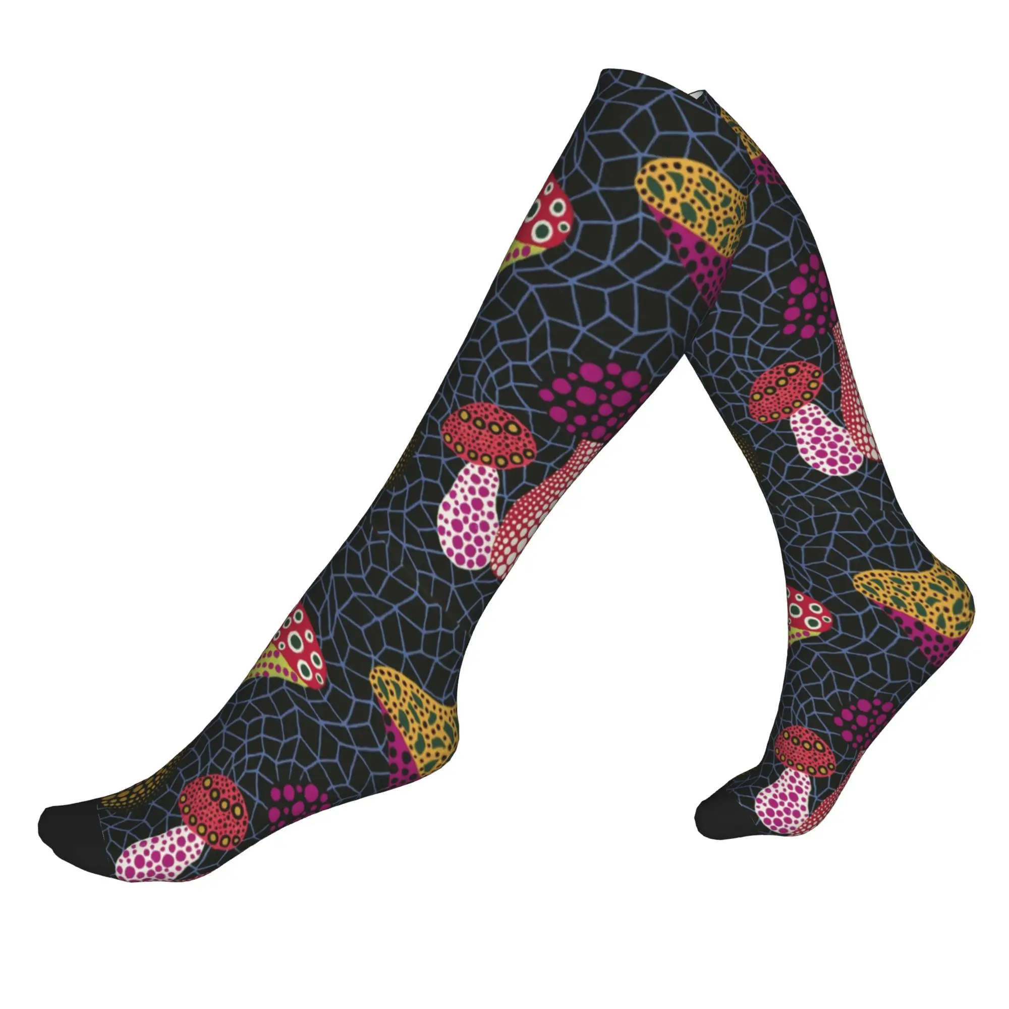 

Kawaii Printing Yayoi Kusama Art Socks for Women Men Stretchy Summer Autumn Winter Abstract Pop Art Sports Compression Socks