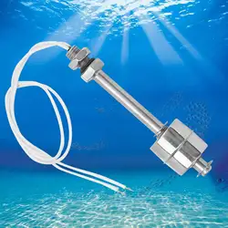 0~220V Stainless Steel Liquid Water Level Sensor Float Switch for Pool Can 100mm