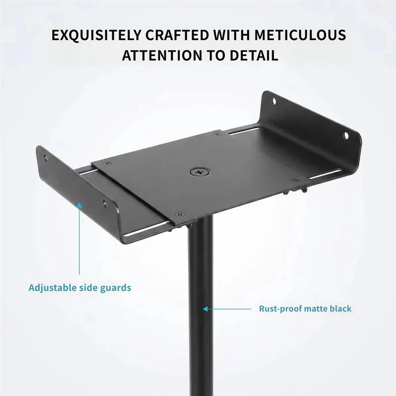 Heavy Duty Adjustable Height Speaker Bracket Universal Floor Standing Speaker Bracket Suitable for Home Theaters DJ Stage