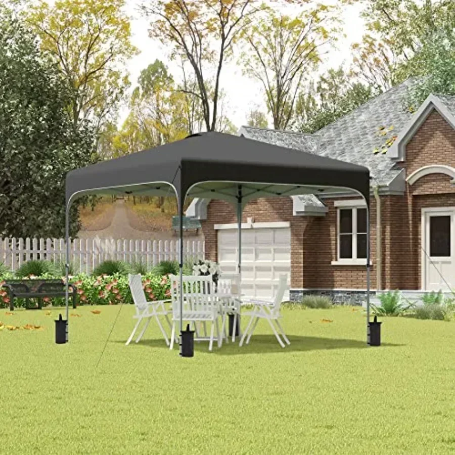 Pop Up  Tent with Wheeled Carry Bag and 4 Sand Bags  Sun Shelter Tents for Parties Height Adjustable for Outdoor Garden Patio