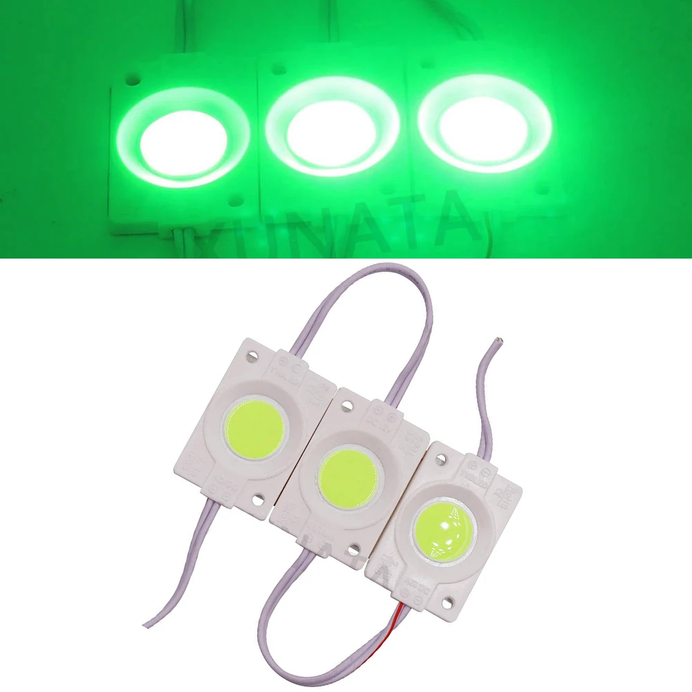 Lumière LED COB imperméable conforme à la norme IP65, enseigne publicitaire, bannière de magasin, rétro-éclairage, blanc, rouge, bleu, rose, vert, jaune, technologie, 12V, 10 pièces