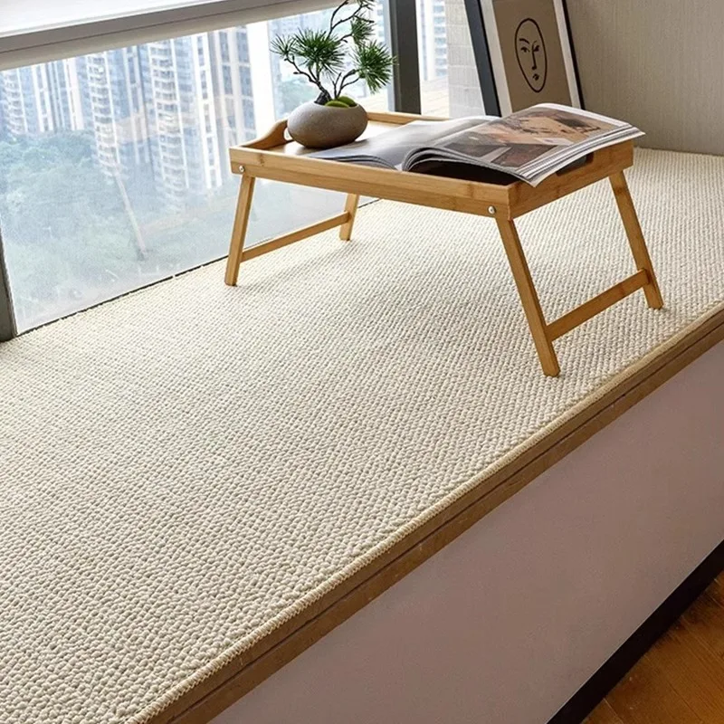 The product can be customized. The bay window cushion is universal sisal non-slip seat cushion in all seasons